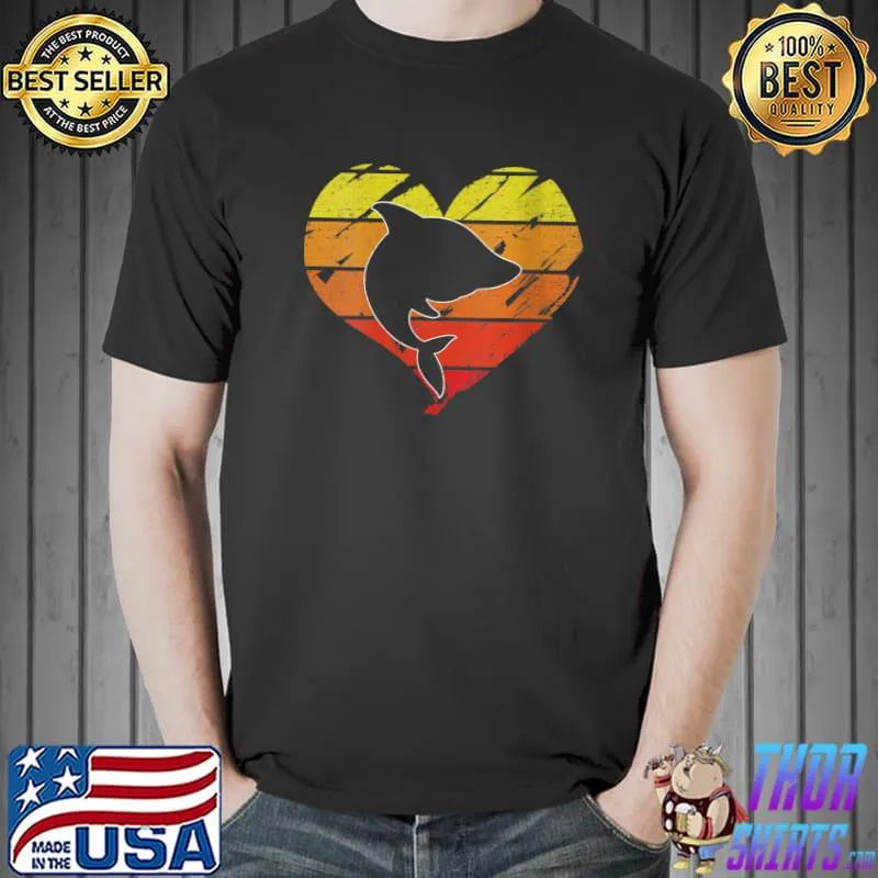 Awesome Valentines Day Shark Heart Love Birthday Christmas T- Unisex