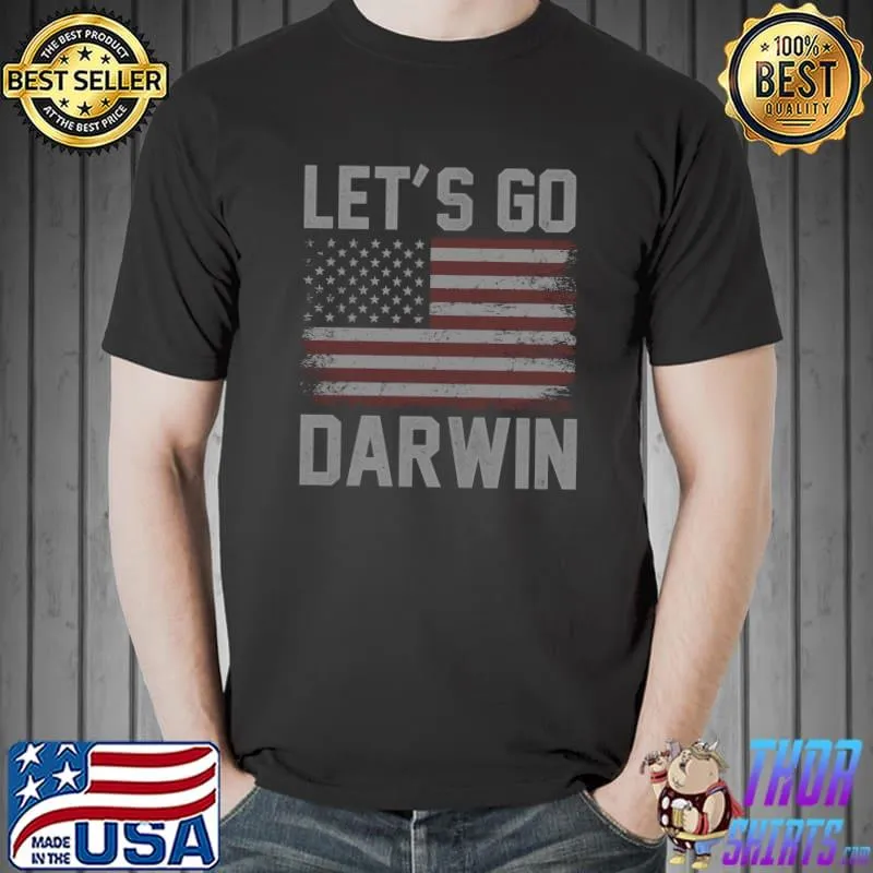 Best Let's Go Darwin US America Flag Lets Go Darwin T-shirt
