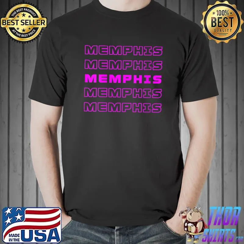 Best Memphis City, Memphis Tennessee pink style T- Unisex