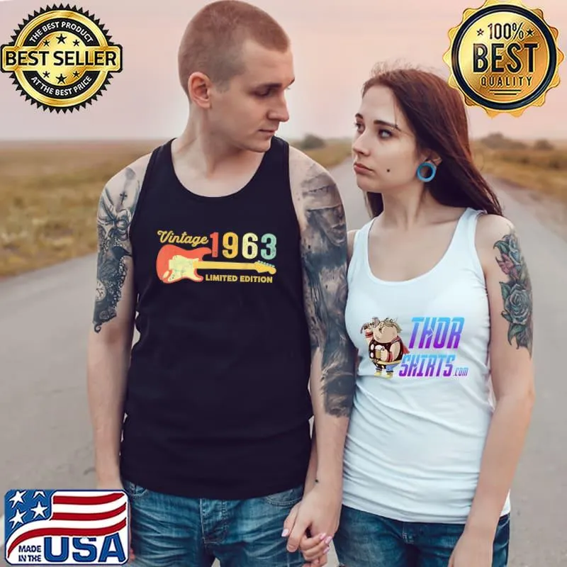 Best of 1963 Birthday – Guitar lovers 59th Birthday T-Shirt Tank Top