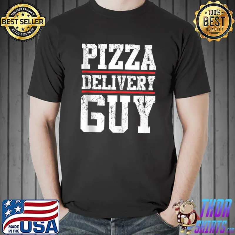 Best Pizza delivery guy matching pizza costume for men T Shirt