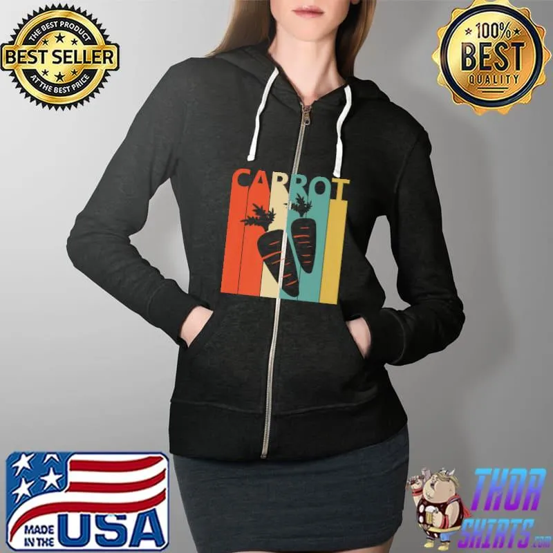 Carrot Vegetable Costume Premium T-Shirt Full Zip Hooded