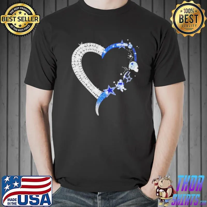 Dallas Cowboys Football team diamond heart Unisex