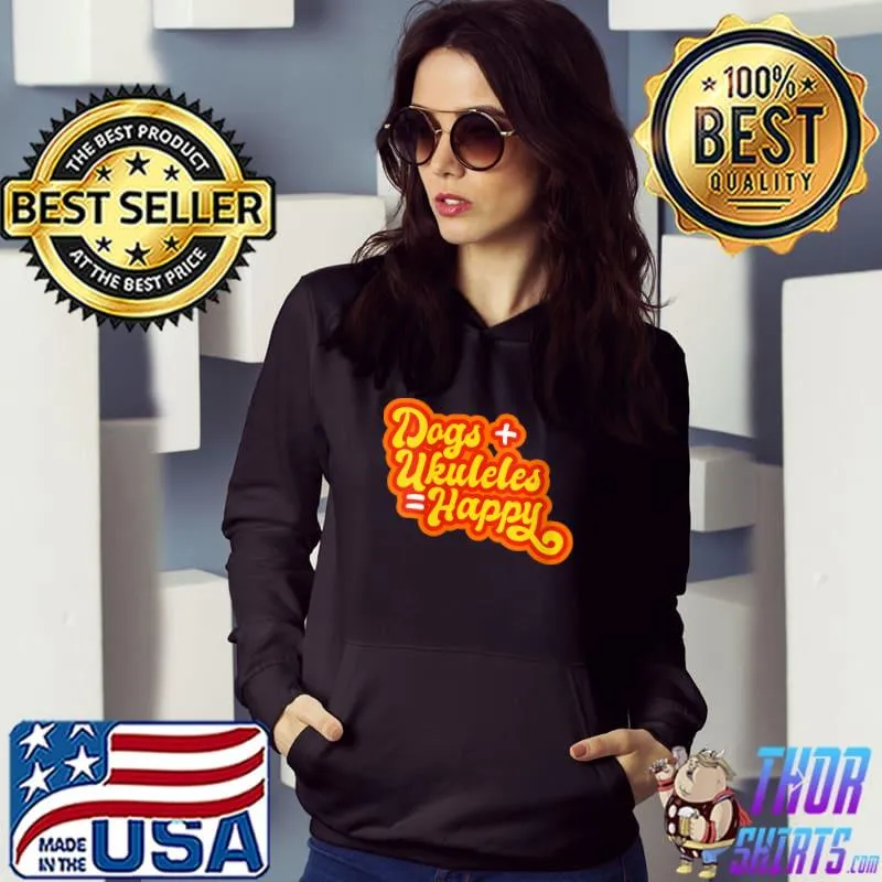 Dogs Ukulele happy Musician Uke Player T-shirt