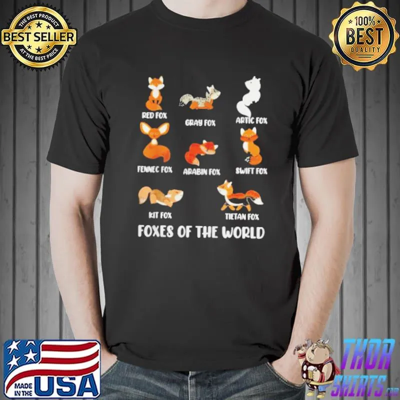 Foxes of the world Unisex