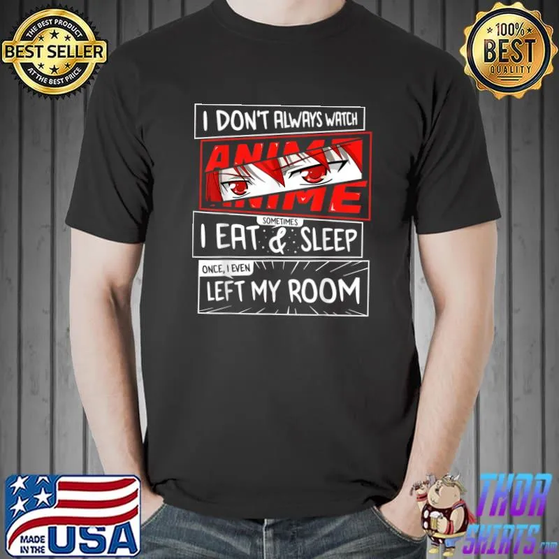 Funny Funny Anime Art Merch For Men Women Teen Girls Anime Lovers T-Shirt