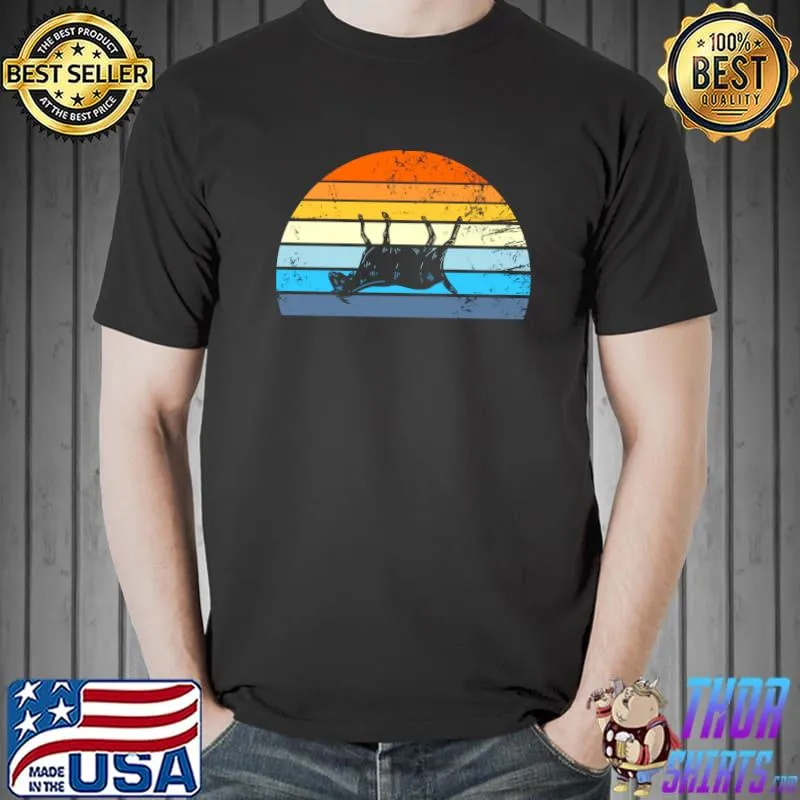Funny Retro Sunset Fainting Goat Farm Animal Lover Fainting Goat Pullover T Shirt Unisex