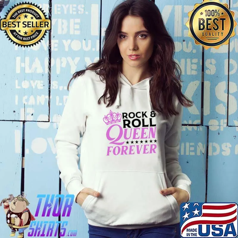 Funny Rock N Roll Queen Concert Gift For Women Ladies Girls T-Shirt