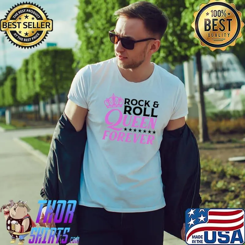 Funny Rock N Roll Queen Concert Gift For Women Ladies Girls T-Shirt Unisex