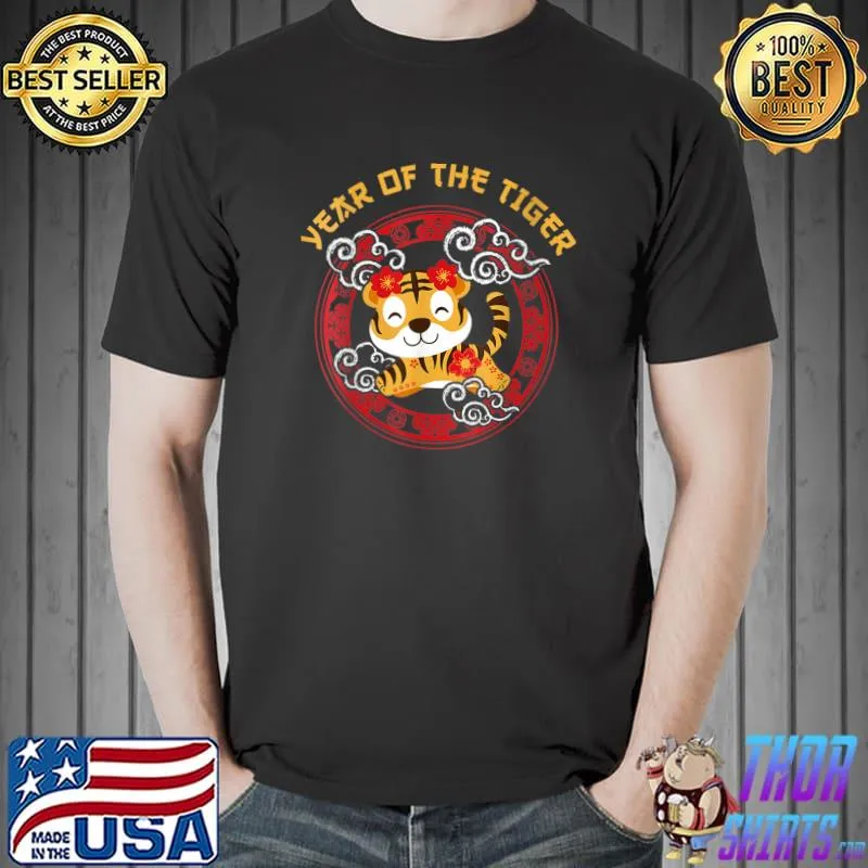 Funny Year of the Tiger Chinese Zodiac Happy Chinese New Year 2022 T-Shirt Unisex