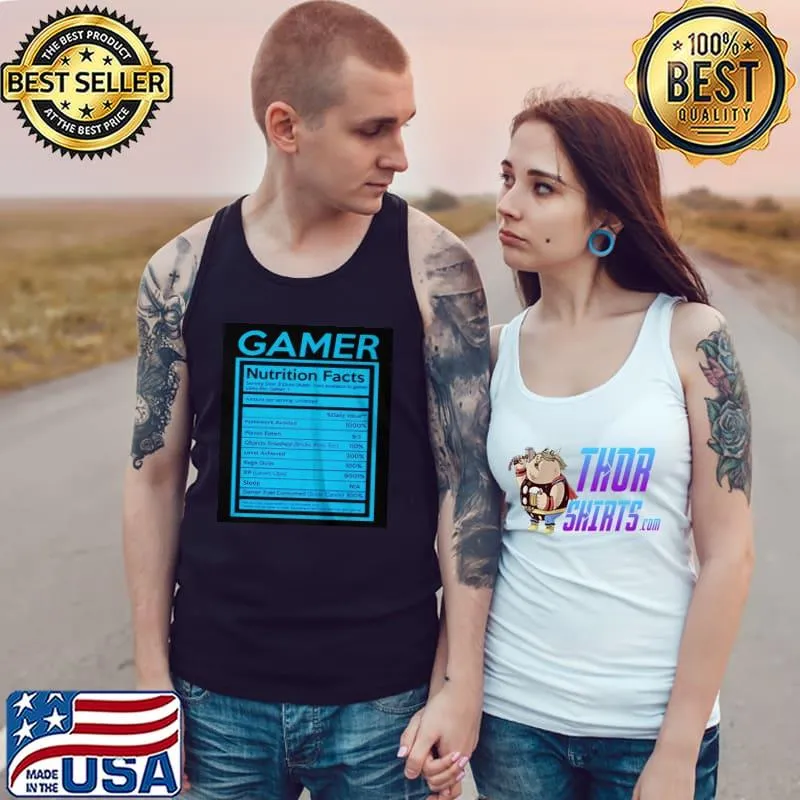 Gamer nutrition facts Tank Top