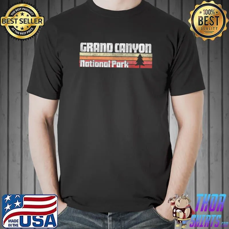 Grand Canyon National Park Retro Style Vintage 70s 80s 90s T-Shirt Unisex