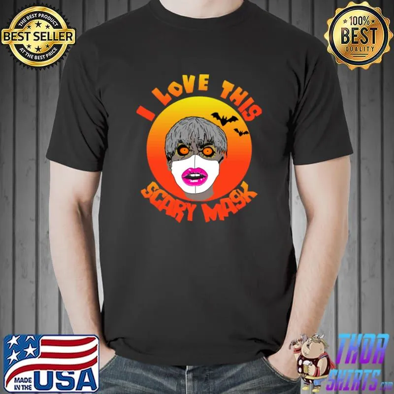 Halloween Zombie with Mouth Guard Pink Lips Kissing Mouth Mask T- Unisex