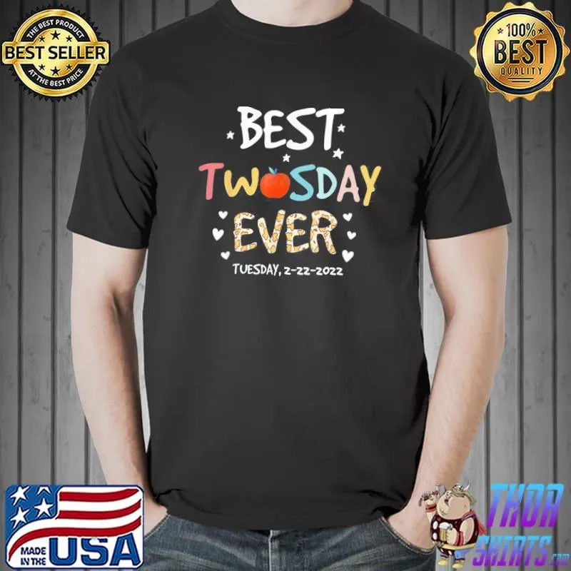 Happy Twosday 2022 Leopard Best Twos Day Ever 2-22-22 T-Shirt Unisex