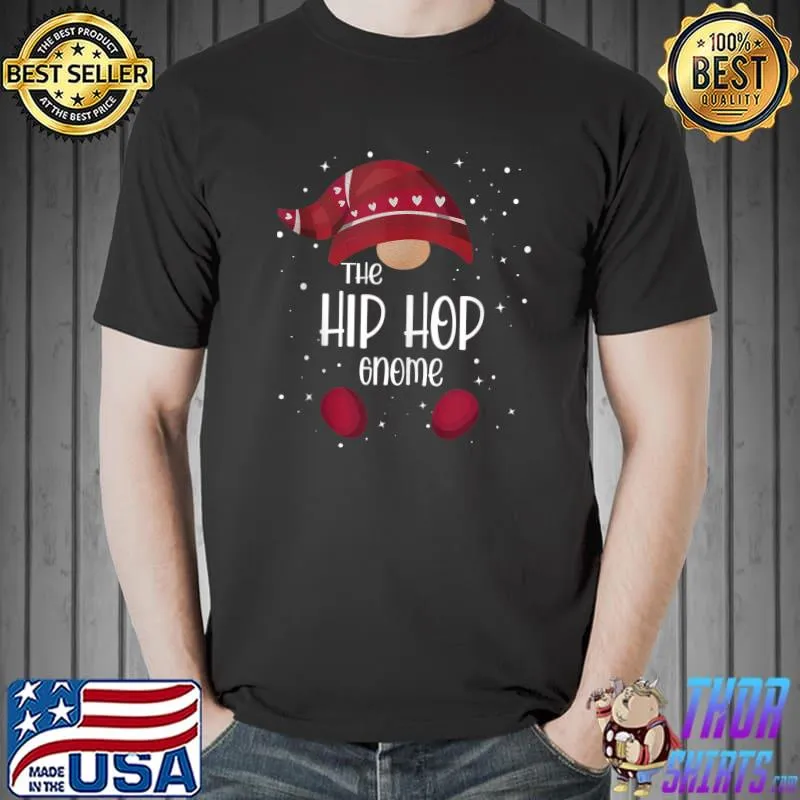 Hip Hop Gnome Matching Family Pajamas Christmas T-Shirt Unisex