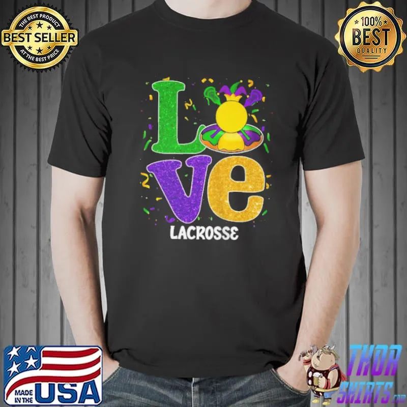 I love lacrosse mardI gras costume Unisex