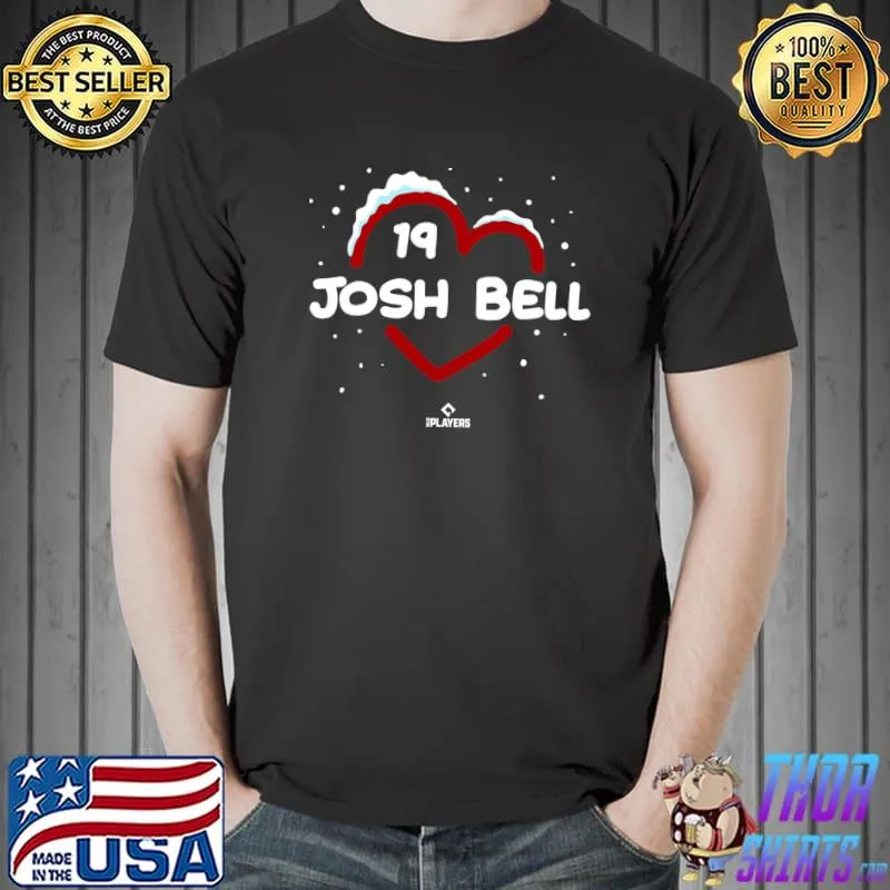 Josh Bell Heart Washington DC Baseball Fan Valentines Day T- Unisex