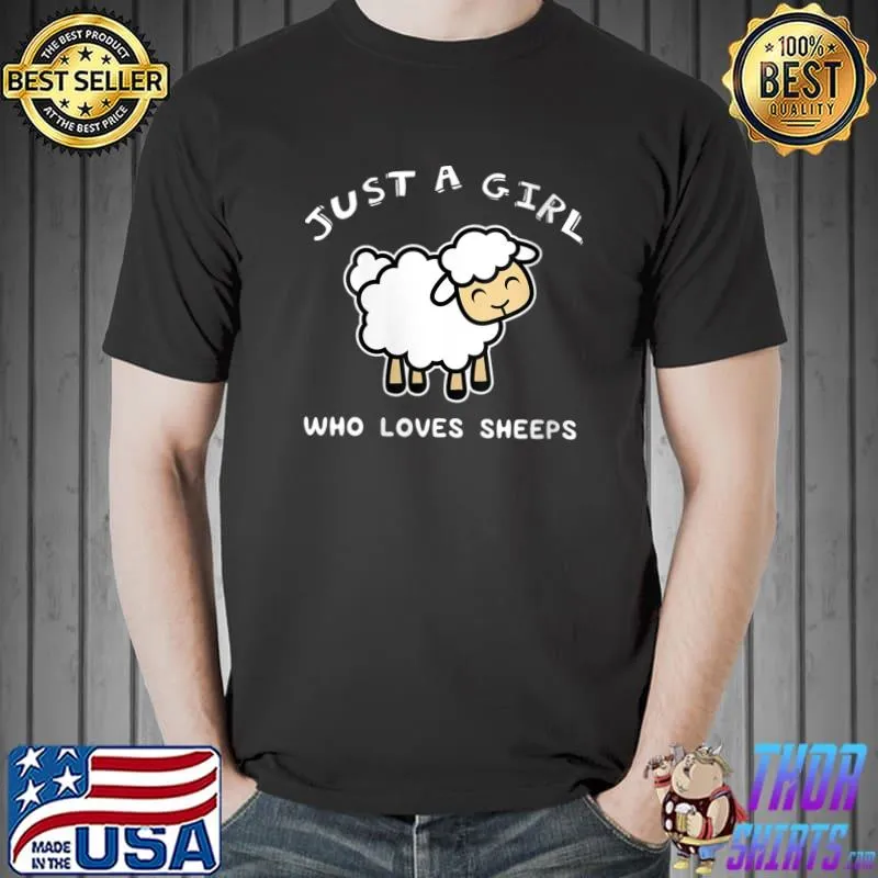 Just A Girl Who Loves Sheep Sheep Farm T-Shirt Unisex