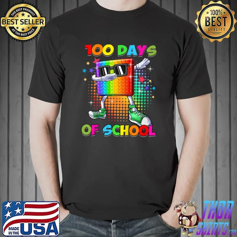 Kids 100 Days Of School Shirt Boys Girls 100 Days Smarter T-Shirt Unisex