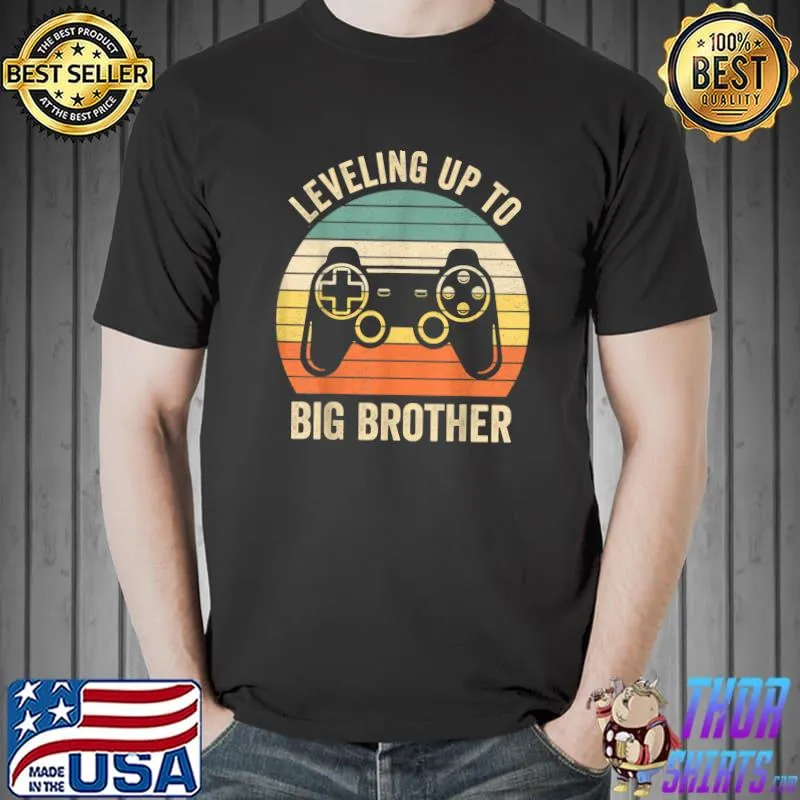 Leveling up to Big Brother 2022 gamer vintage T-Shirt Unisex