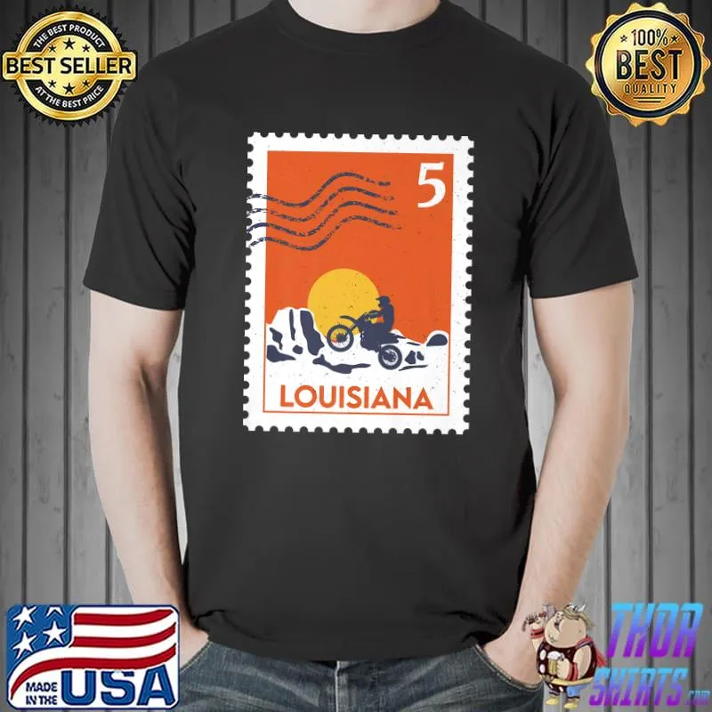 Louisiana Vintage Retro Style USA T-Shirt Unisex