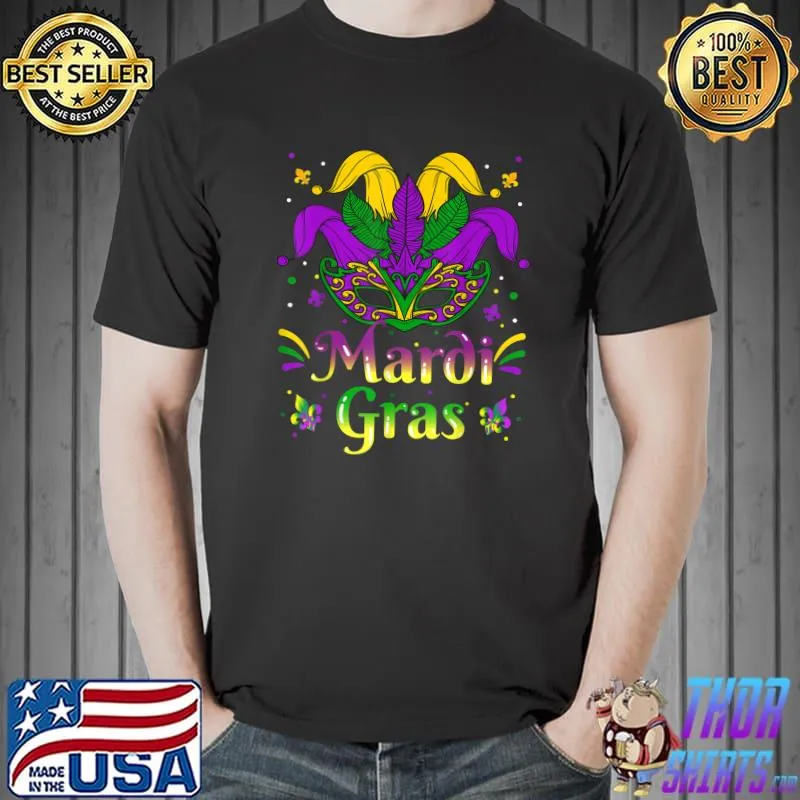 Mardi Gras Shirt For Women Mardi Gras 2022 Carnival Party T-Shirt Unisex