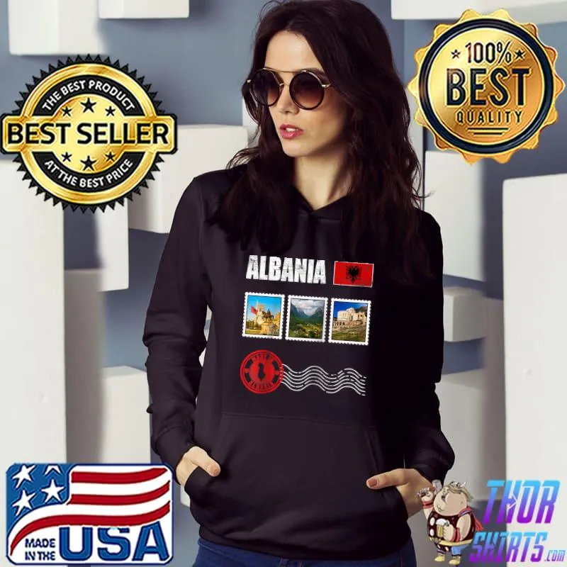 Nice Albania Flag,Flag of Albania,Albania T- Hoodie