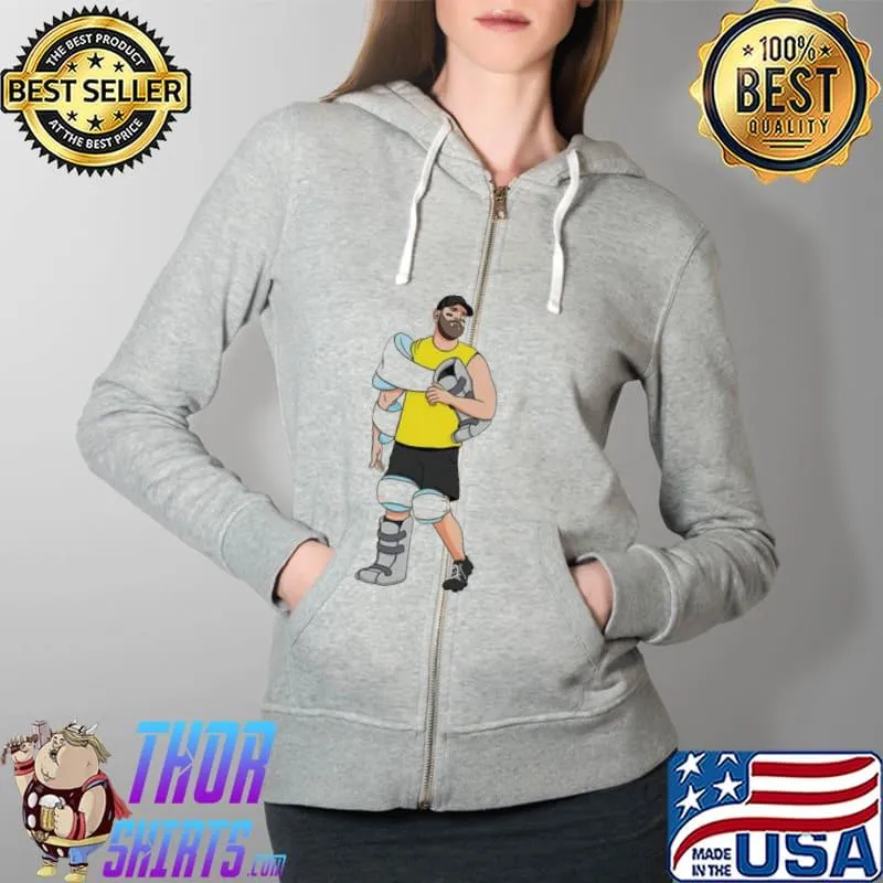Nice BIG BEN INJURIES SHIRT Full Zip Hooded