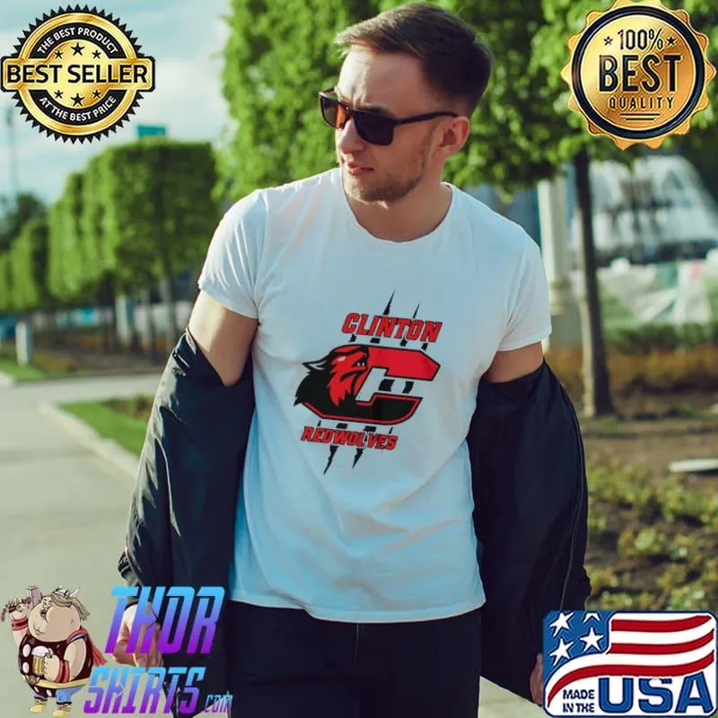 Nice Clinton redwolves new logo Unisex