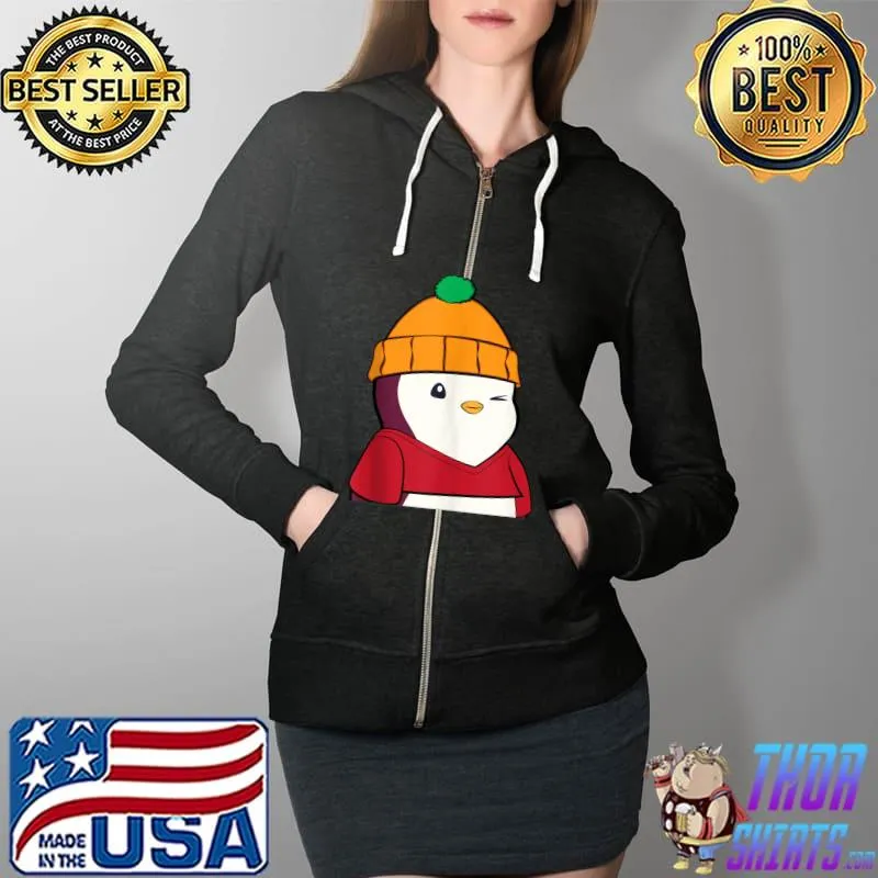 Nice Cute Penguin 14, Penguin Lover T- Full Zip Hooded