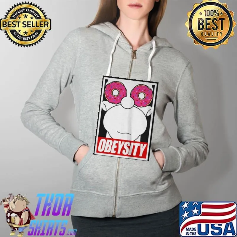 Nice Homer simpson obeysity Full Zip Hooded