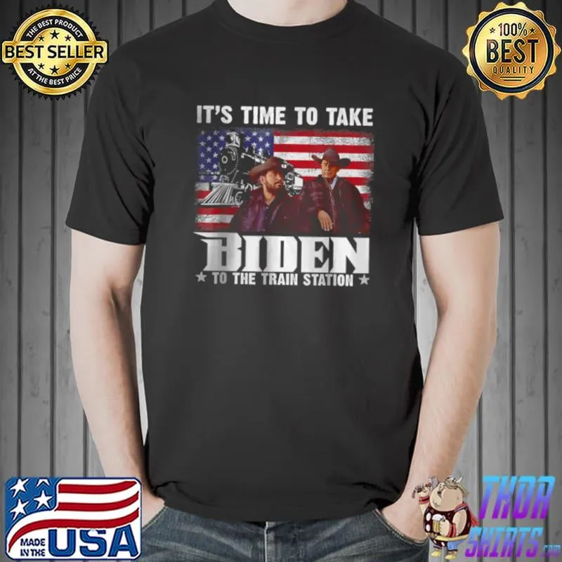 Nice It’s time to take brandon to the train station American flag Unisex