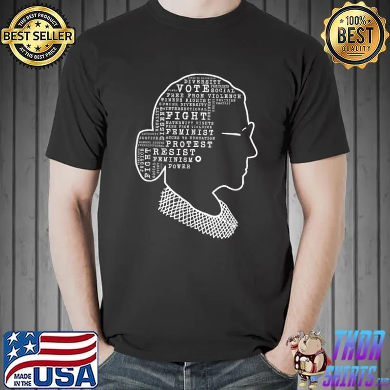 Notorious RBG - Ruth Bader Ginsburg Intersectional Feminist T-Shirt Unisex