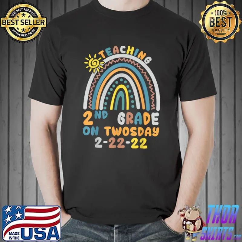Official 22222 Twosday Shirt Teaching 2ND February 2022 Twosday T-Shirt