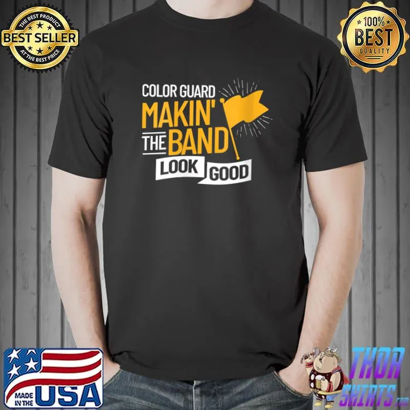Official Color Guard Flag Tossing Marching Band Show Dance T-shirt