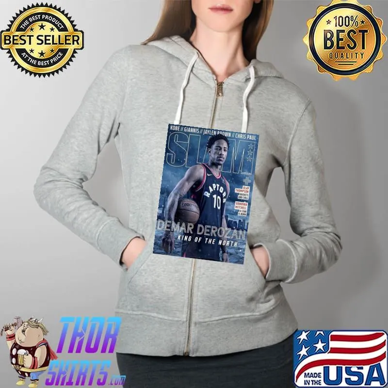 Official Demar Derozan Unisex T-Shirt Full Zip Hooded