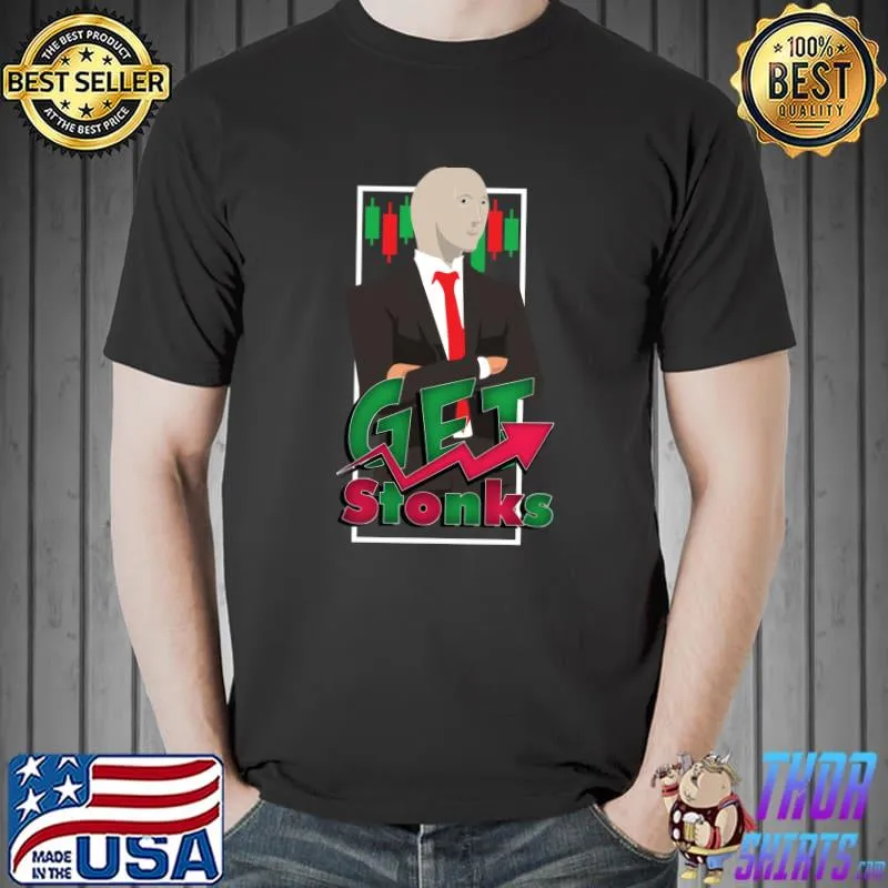 Official Funny Stonks Meme Stock Market Trader Graphic T- Unisex
