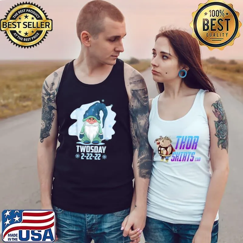 Official Gnome Twosday 2-22-2022 Tuesday February 22nd T-Shirt Tank Top