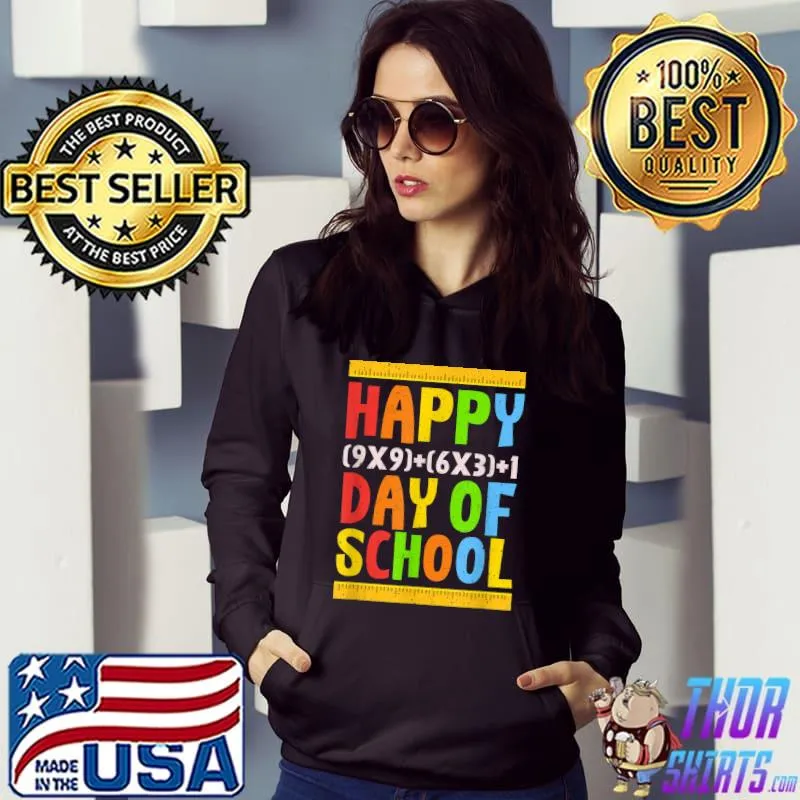 Official Happy 100th Day Of School Math Formula Teacher Student T-Shirt