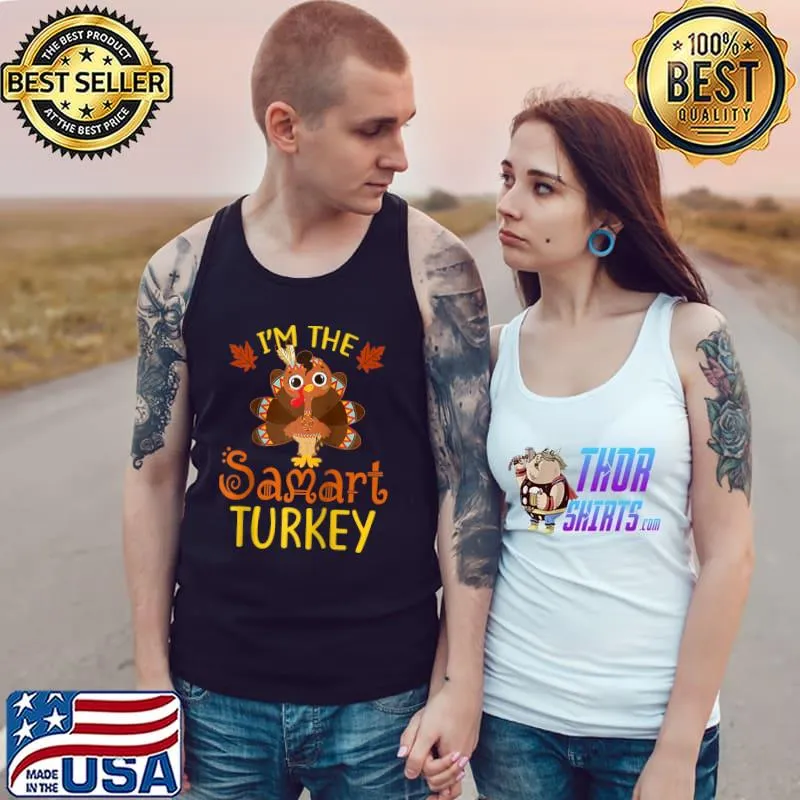 Official I'm The Smart Turkey Family Matching Thanksgiving T- Tank Top