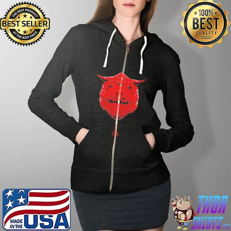 Official Soulsborne maneater boar camiseta gráfica Full Zip Hooded