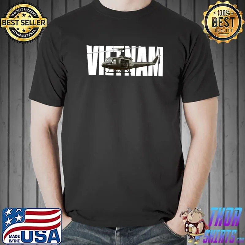 Official Vietnam Veterans Uh1 Uh1 Huey T Shirt Unisex