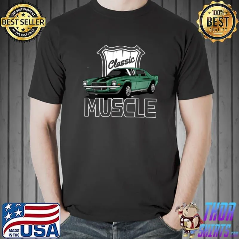 Official Vintage Hot Rod, Classic Muscle, Men's American Muscle Cars V-Neck T-Shirt Unisex