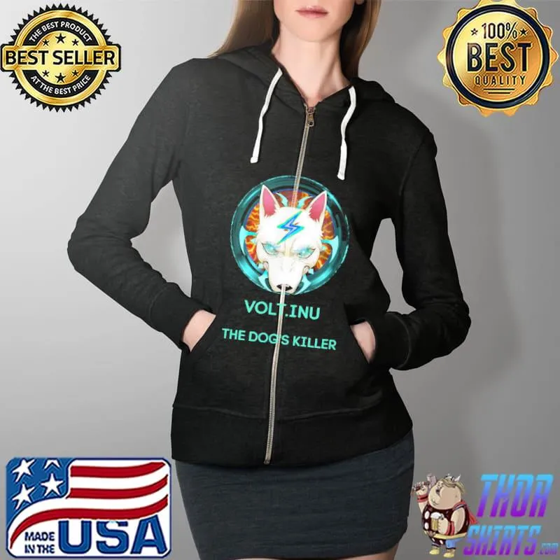 Official VOLT.INU – THE DOG’S KILLER T-Shirt Full Zip Hooded