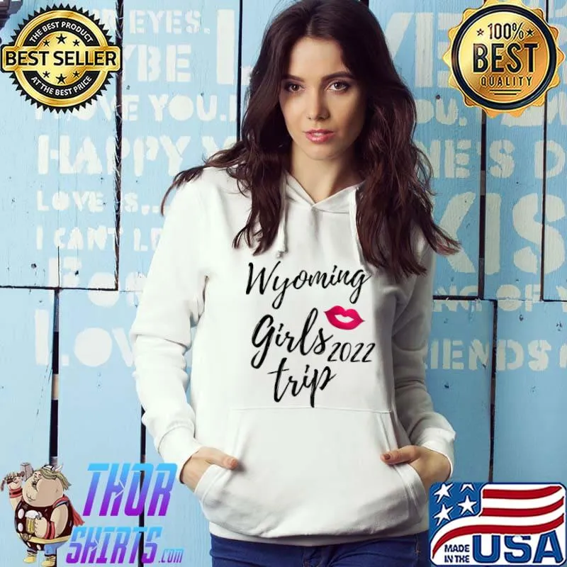 Official Wyoming Girls Trip 2022 Bachelorette Fun Matching Vacation Raglan Baseball T Shirt