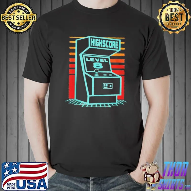 Original 8th birthday 8 year old retro gamer level up unlocked Unisex