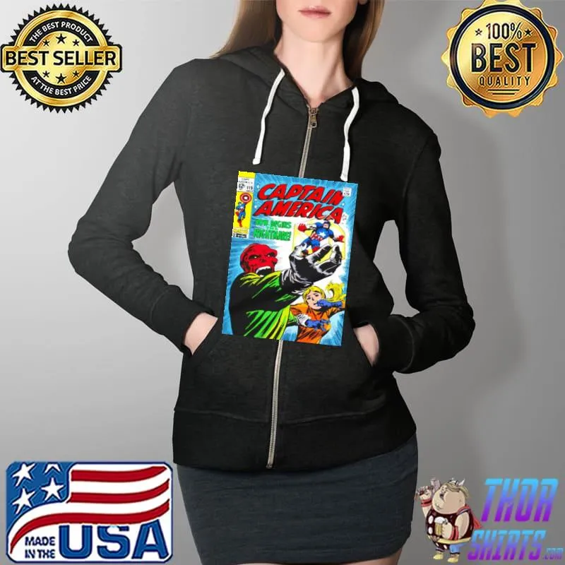 Original Captain America now begins the nightmare comic Full Zip Hooded
