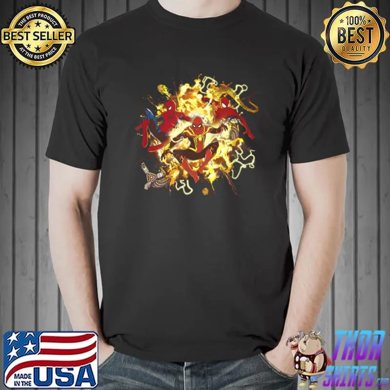 Original Marvel Spider-Man No Way Home Villains Explosion T-Shirt Unisex