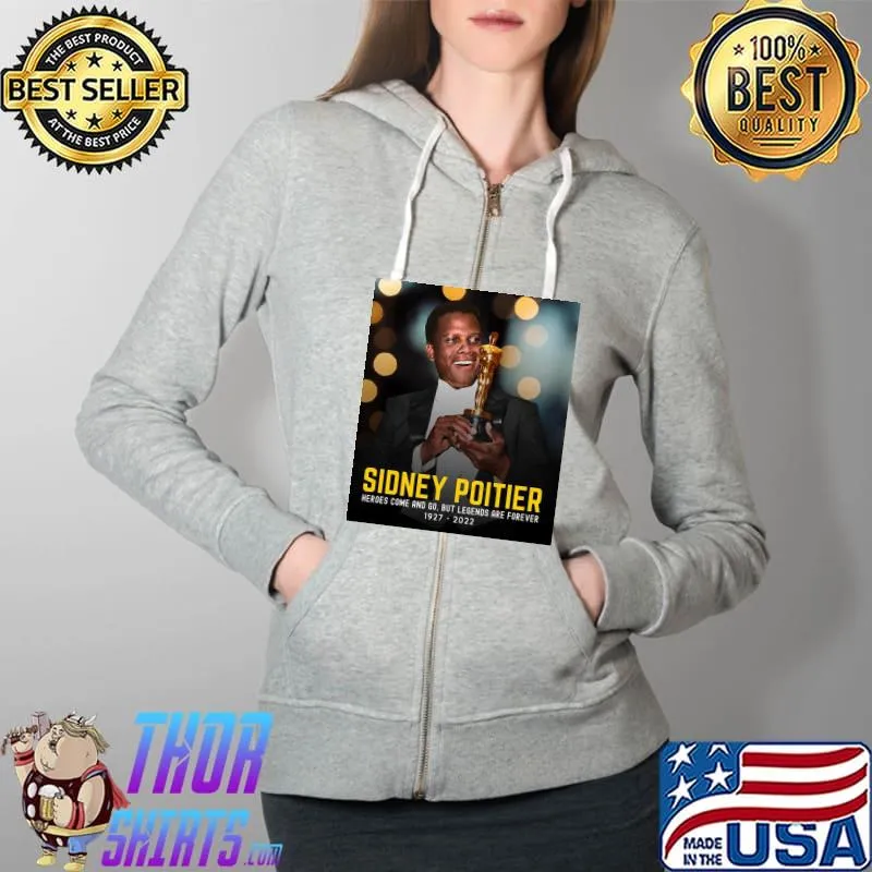 Original Sidney Poitier Unisex T-Shirt Full Zip Hooded