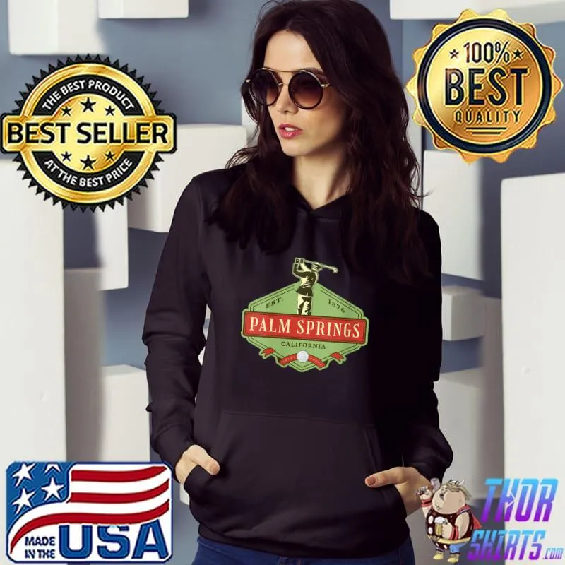 Palm Springs California Retro Vintage Golf Design Souvenir T-shirt